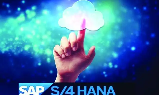 Dedo señalando nube de tecnologías SAP